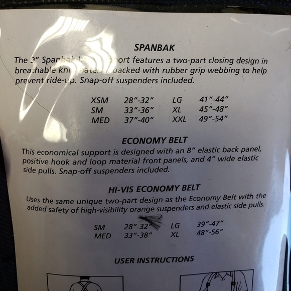 Allegro-Nomics Back Support Elastic Band Belt 7176-03 L New in Package NWT - Picture 6 of 8